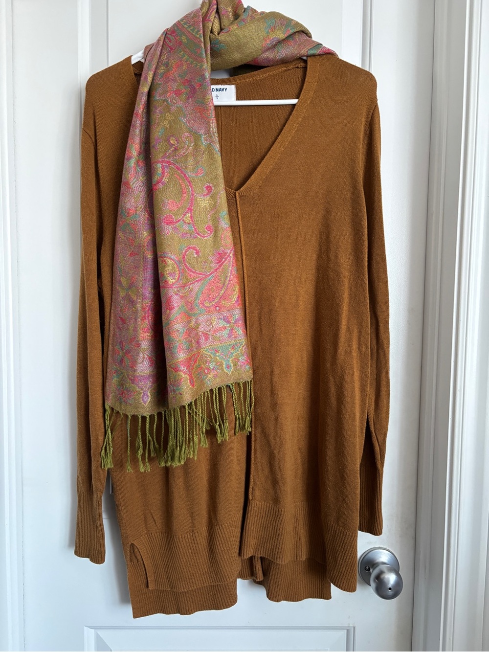 23ptp old navy sweater and pashmina shawl set